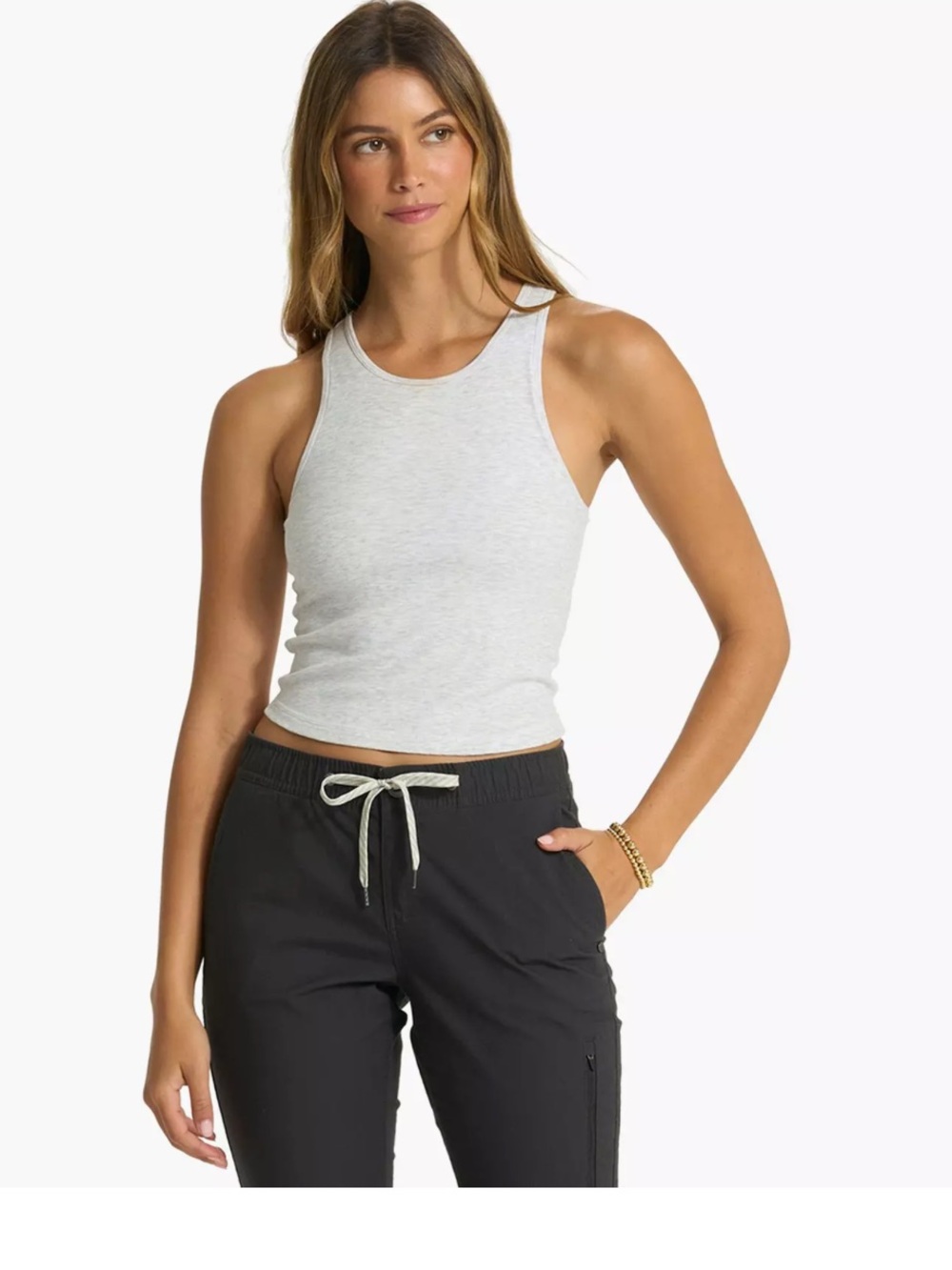 Vuori Women's Pose Plyo Tank Top grey size xl ( fits medium)